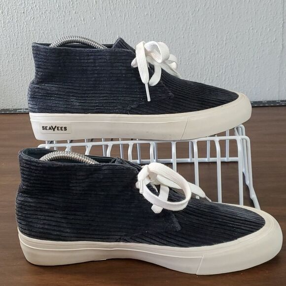 SeaVees Maslon Desert Boot Womens Size 9 Navy Blue Corduroy - Picture 2 of 8